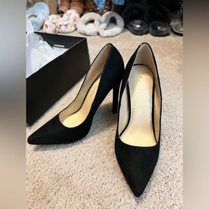 Black Suede High Heels